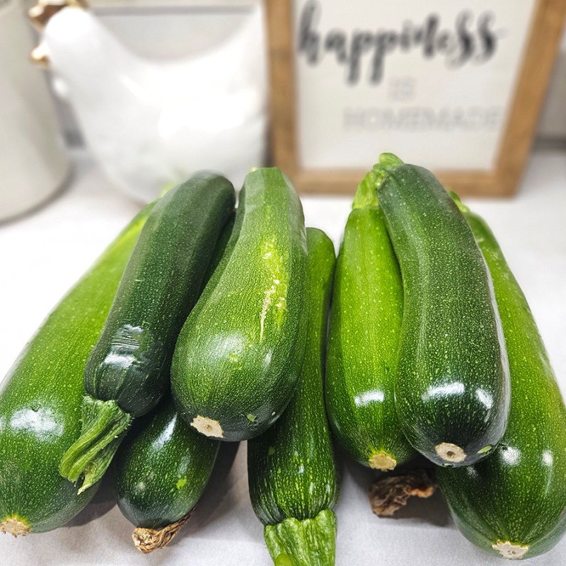 A pile of harvested zucchini - June 2024 Part 2