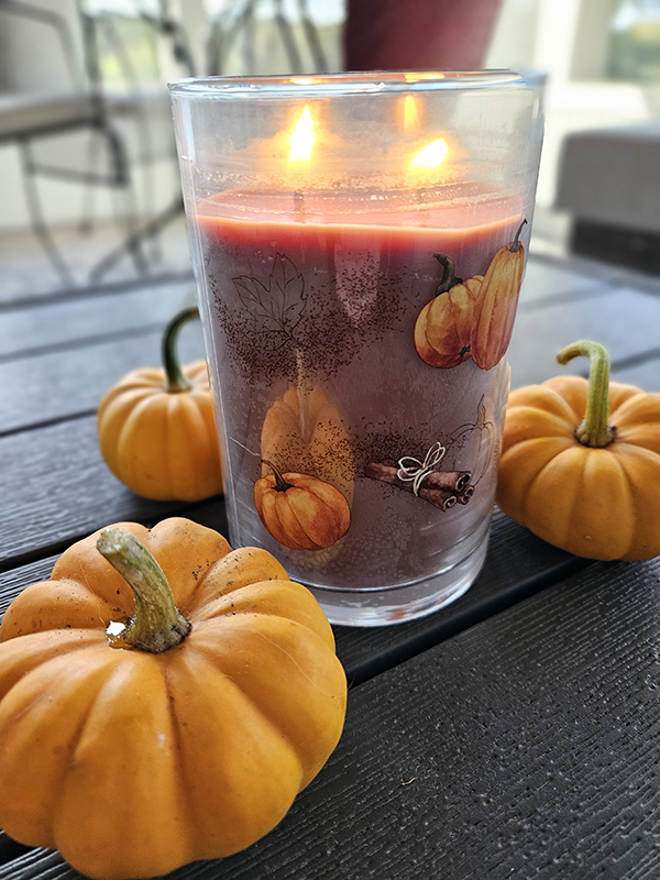 burning candle - October 2024 Homesteading Update