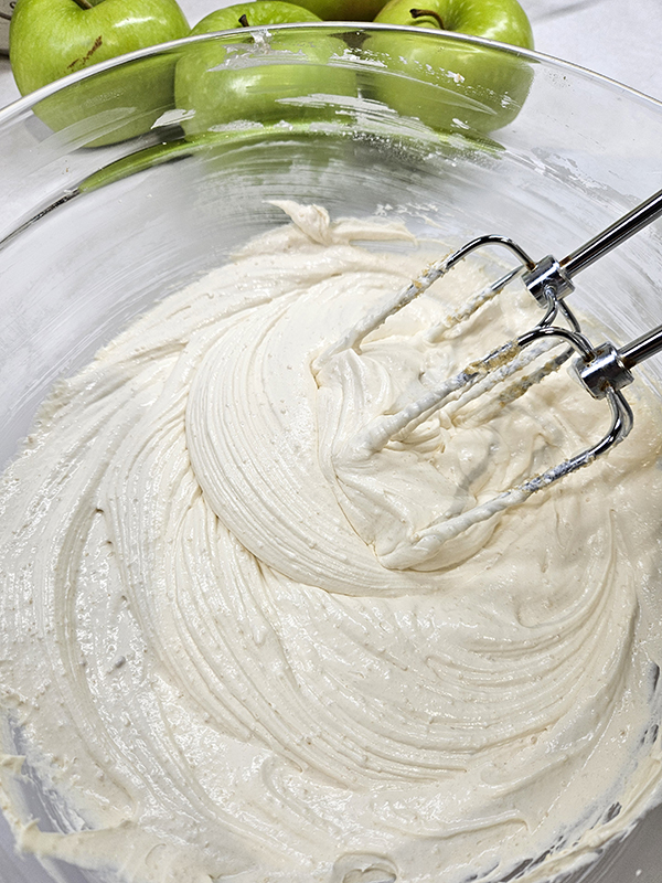 After mixing - Apple Snicker Salad