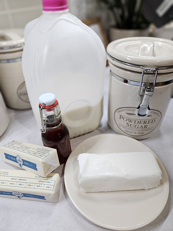 Ingredients for Bakery Style Buttercream Frosting