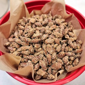 Cinnamon Sugar Candied Almonds