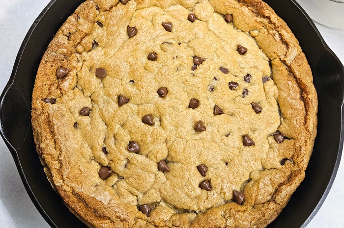 Easy Cast Iron Skillet Cookie – One BIG Chocolate Chip Cookie