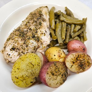 Chicken, Potatoes and Green Beans