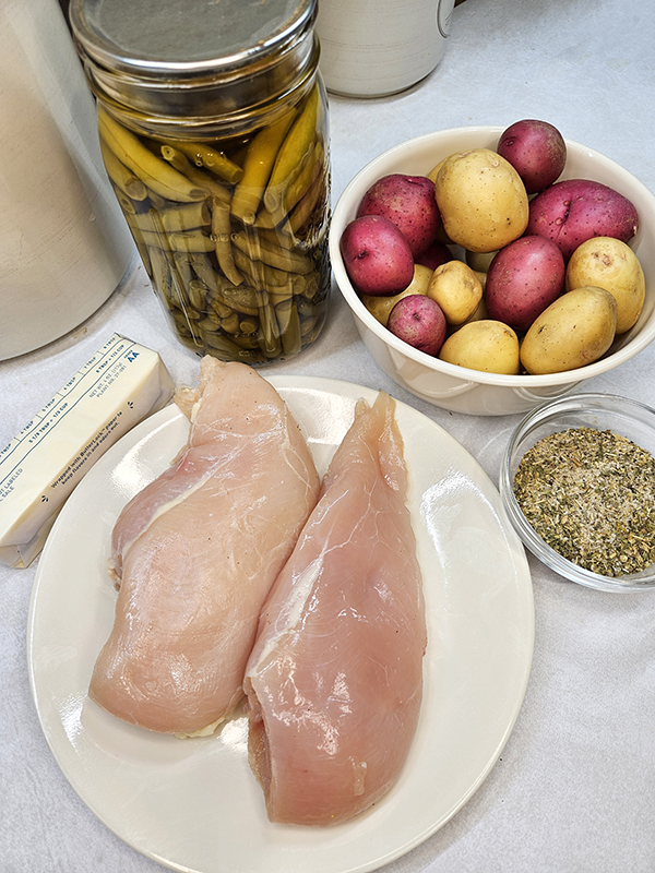 Chicken, Potatoes & Green Beans ingredients