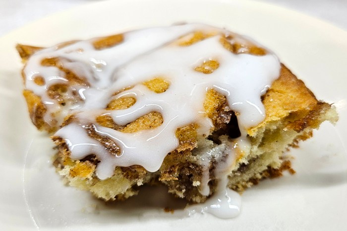 Cinnamon Swirl Coffee Cake With Sweet Vanilla Icing