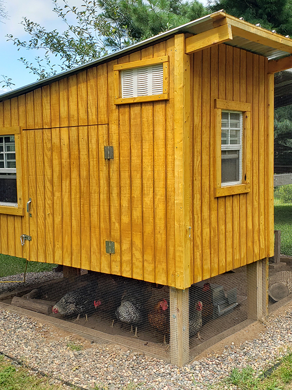 Our coop with vents