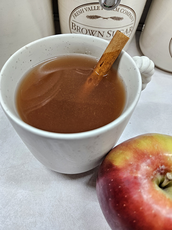 Cup of crockpot apple cider