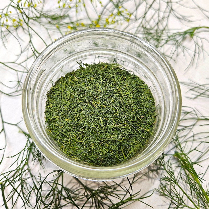 A jar of dill weed
