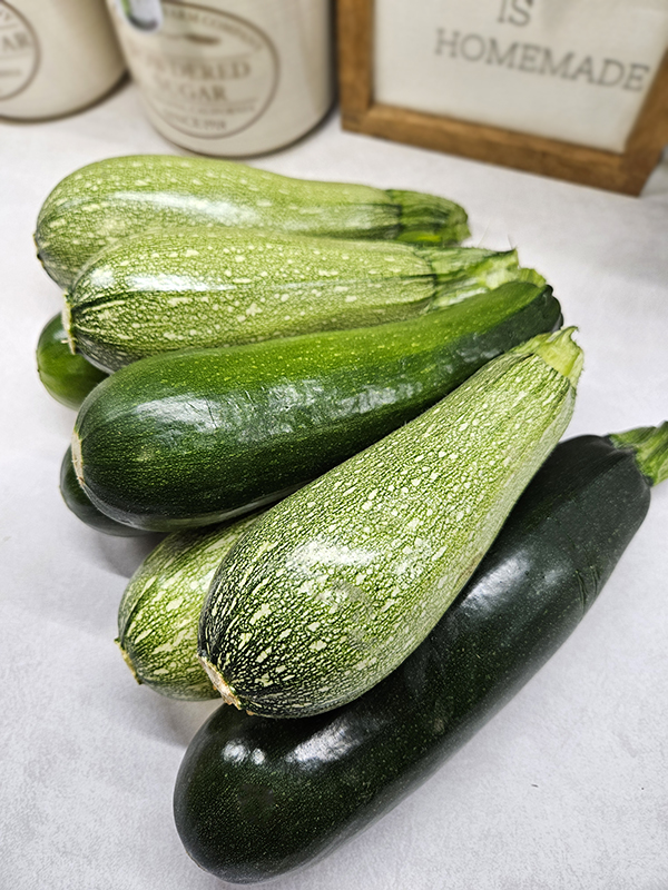 Harvested zucchinis - the benefits of gardening