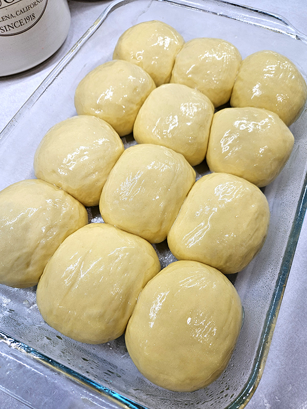homemade Hawaiian Rolls before baking