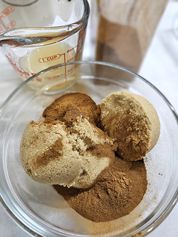 Cinnamon and brown sugar