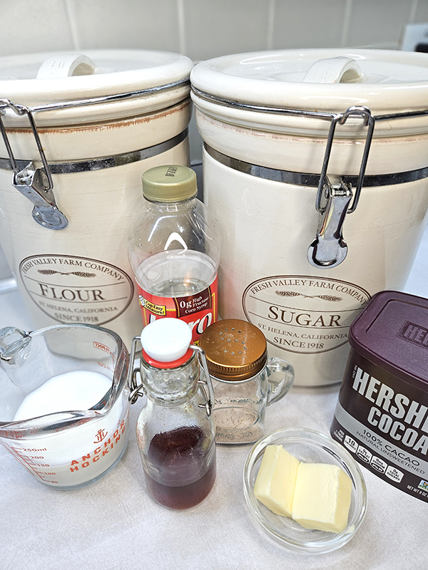 Ingredients for the sauce