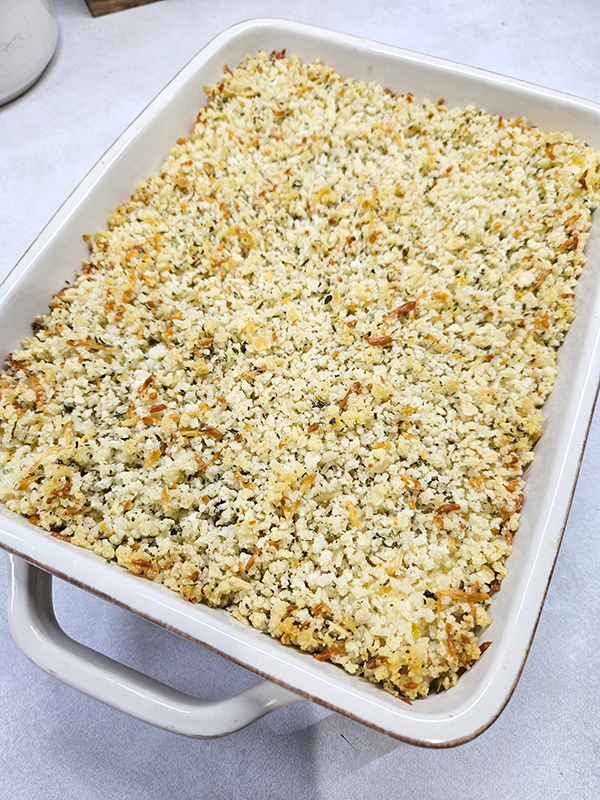 The jalapeño popper dip after baking