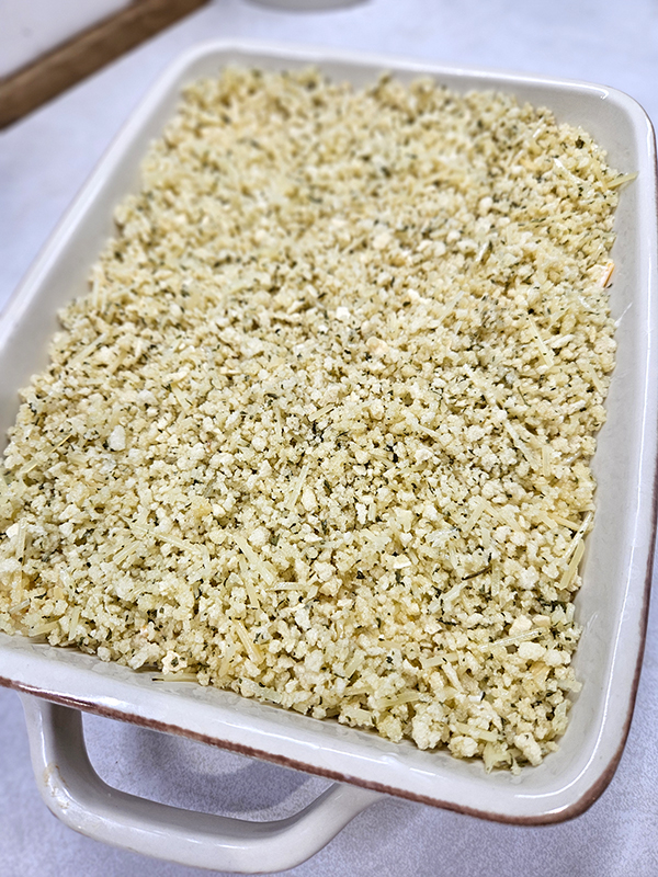 The jalapeño popper dip before baking