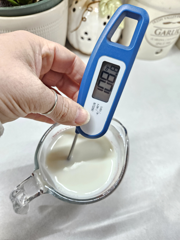 Heating milk to 108.8º - Easy Homemade Dinner Rolls