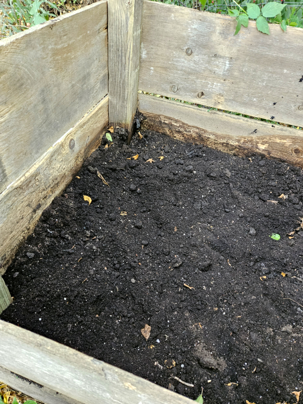 A container of finished compost - What Not To Compost