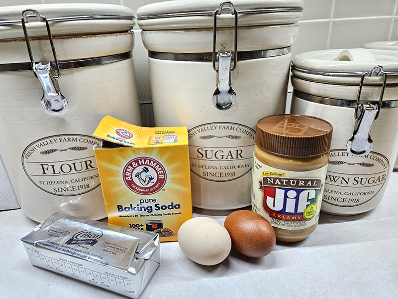 Ingredients for the recipe on a kitchen counter.
