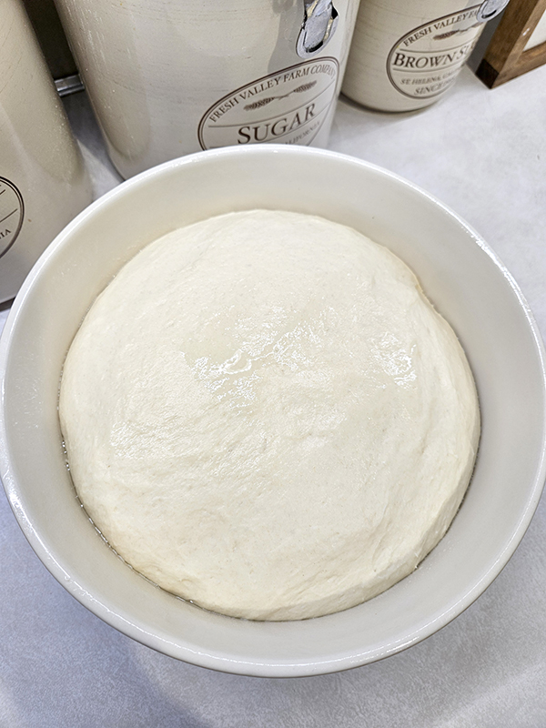 Bread dough proofing after