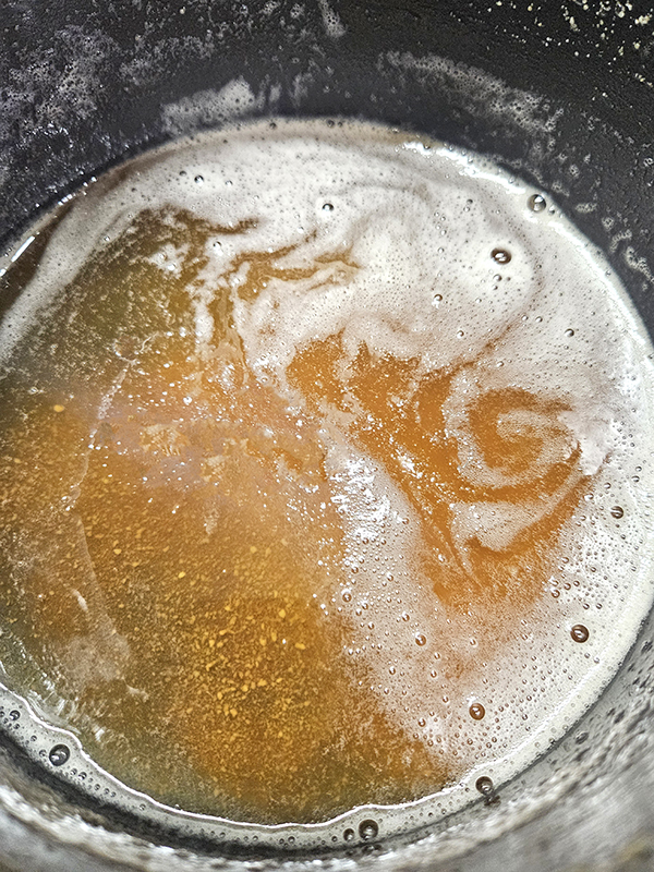 brown butter being made