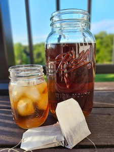 Freshly made sun tea