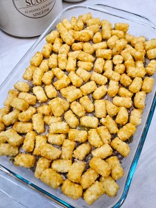 5 ingredient Tater Tot Casserole - A Classic Midwestern Hot Dish