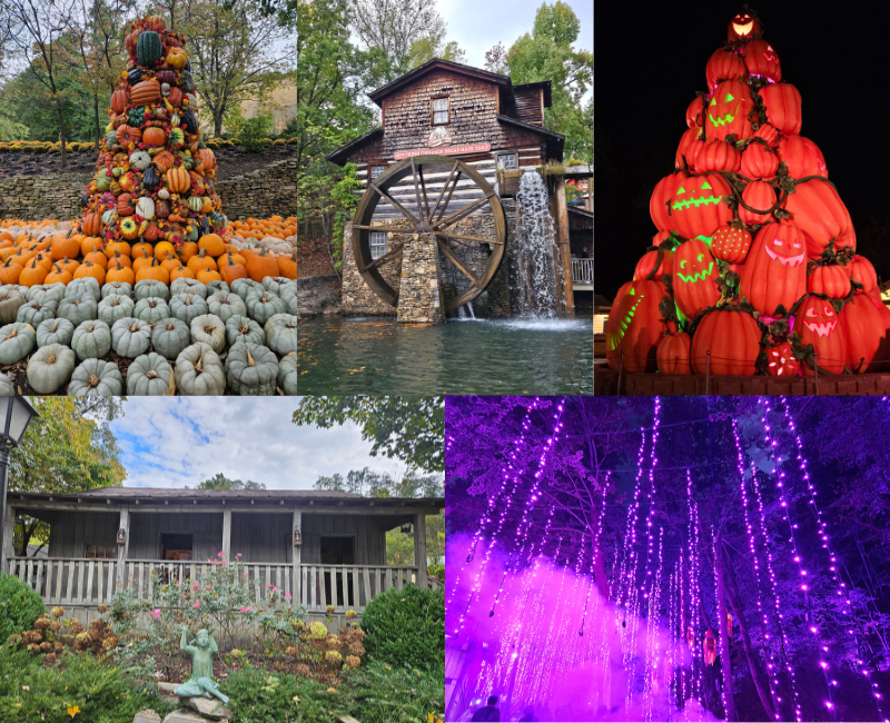 A collage of four images from Dollywood