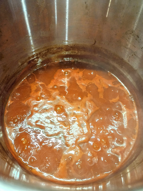 Cooking down tomatoes - Easy Homemade Tomato Paste