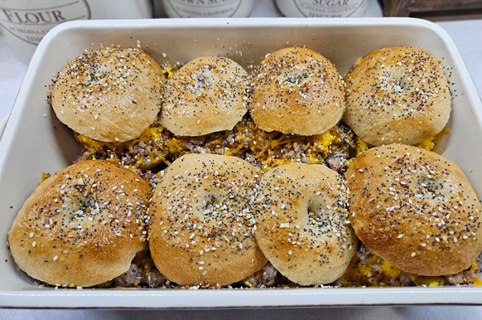 Bagel Breakfast Sliders – A Simple Weeknight Meal Or Breakfast