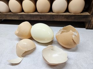 Easy peel hard boiled eggs